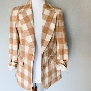 Vintage Buffalo Check Blazer S